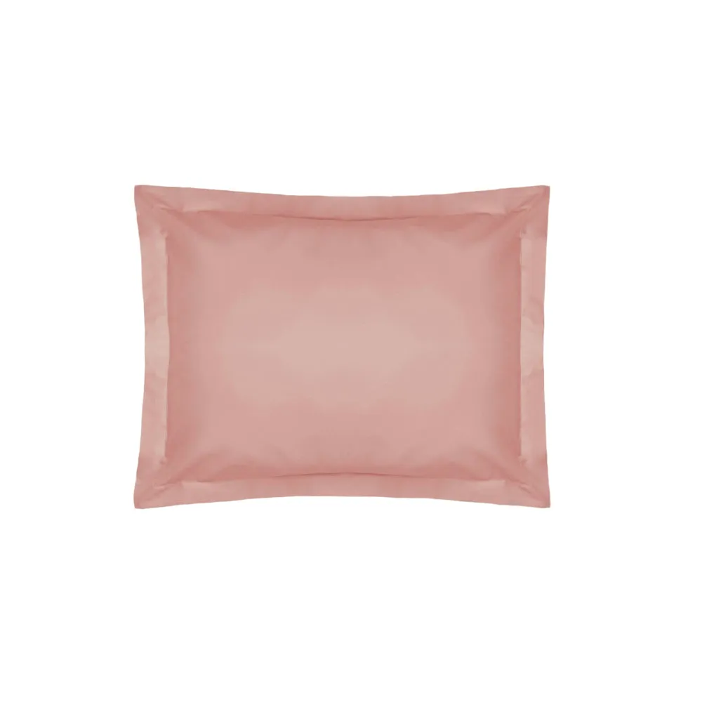 200 Thread Count Cotton Percale Oxford Pillowcase Blush