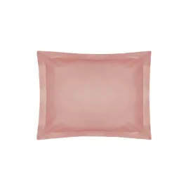 200 Thread Count Cotton Percale Oxford Pillowcase Blush