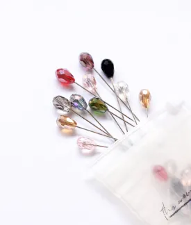 Big Beaded Hijab Pins - Multicolored