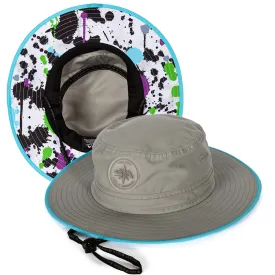 Bucket Hat | Grey | Splatter Paint