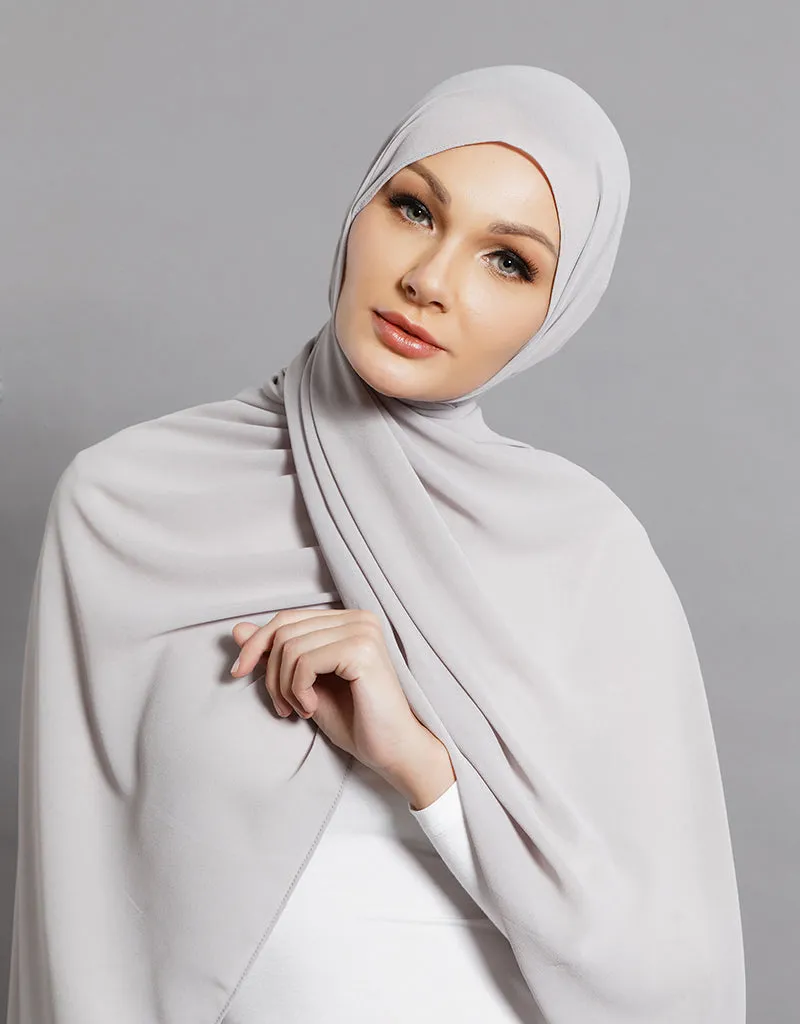 Chiffon Shawl - Shades of Grey