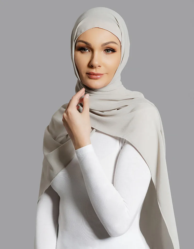 Chiffon Shawl - Shades of Grey