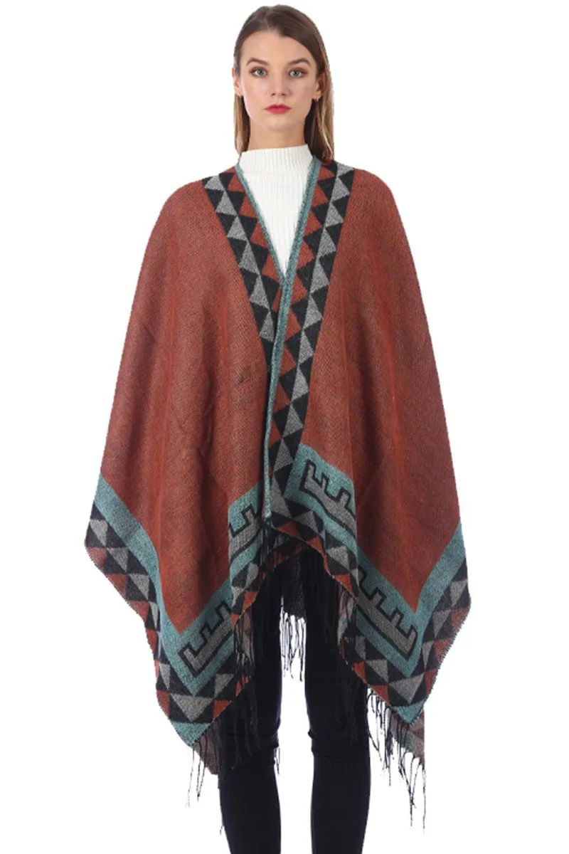 DANDY PATTERNED FASHION SHAWL WRAP, (L)51.2″ (W)59.1″