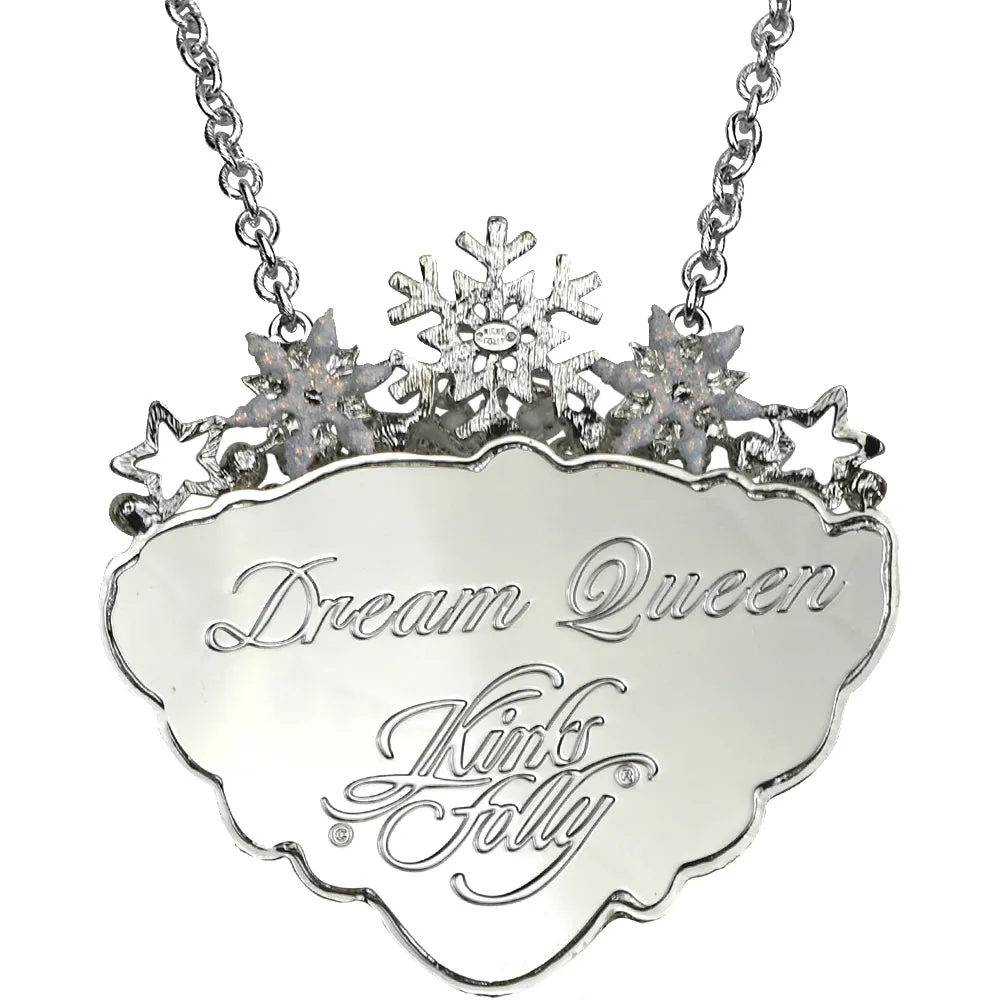 Dream Queen Ornament Necklace (Sterling Silvertone)