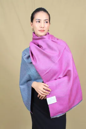 Dua Reversible Strips Khadi Cashmere Stole