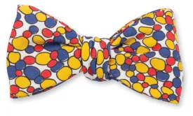 Gold/Blue Cellular Bow Tie - B5479