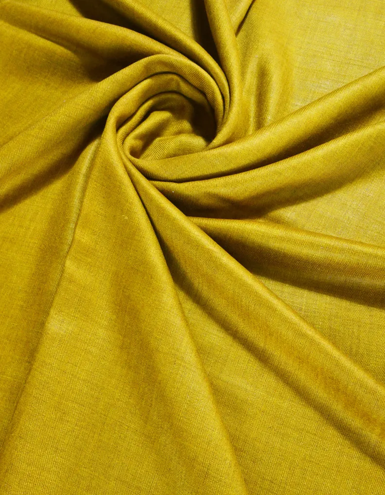 Golden Plain Pashmina Shawl 5439