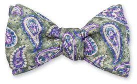 Green Bernadette Pine Bow Tie - B5426