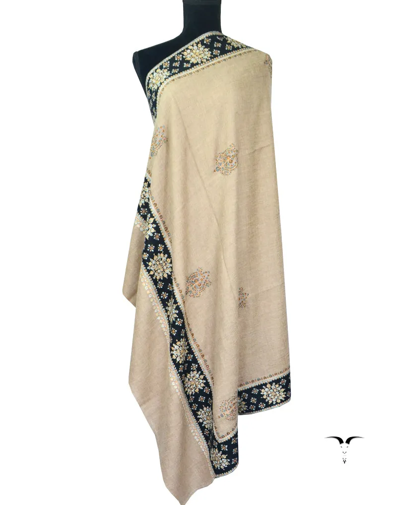 Hand Embroidered Pashmina Shawl 5292