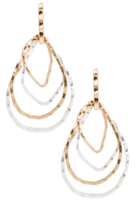 Layered Hoop Dangle Earring