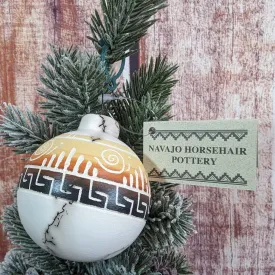 Navajo Horsehair Pottery Ornament by Victoria Tsosie MZSWT-0129