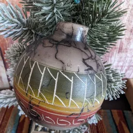 Navajo Horsehair Pottery Ornament by Victoria Tsosie  MZSWT-0131