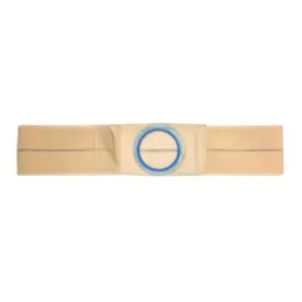 Nu Hope Support Belt, Original Flat Panel, 3-3/4'' Center Stoma, 5'' Wide, Prolapse Strap, Small (28" to 32" Waist), Beige