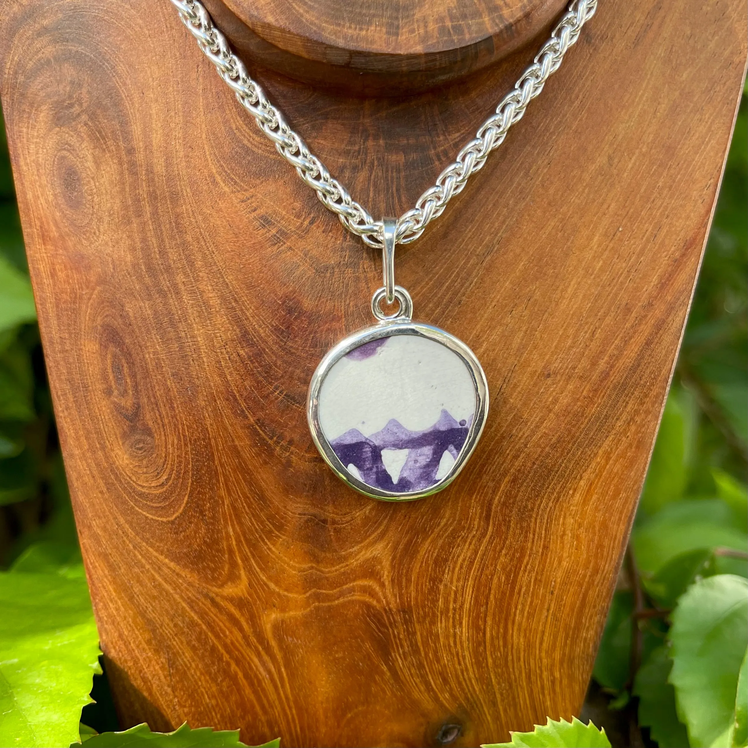 Plum Desire Sterling Silver Pendant