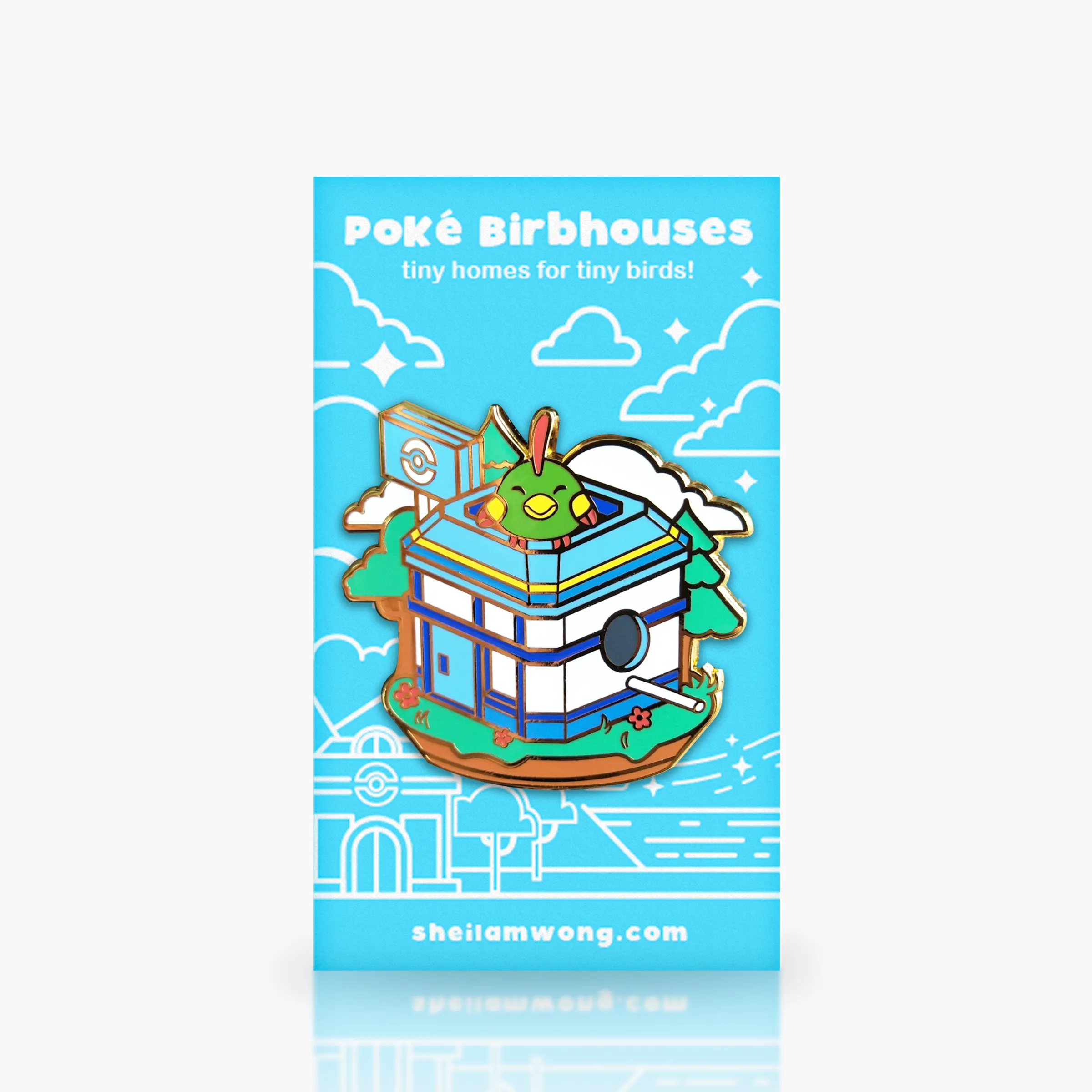 Poké Birbhouses: Natu Enamel Pin