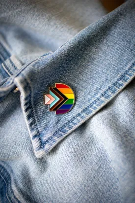 Progress Pride Pixel Lapel Pin