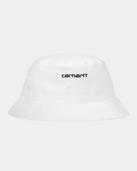 Script Bucket Hat | White