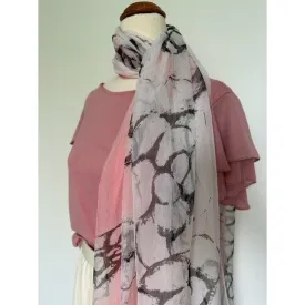 Silk Scarf - Pink Circle of Life