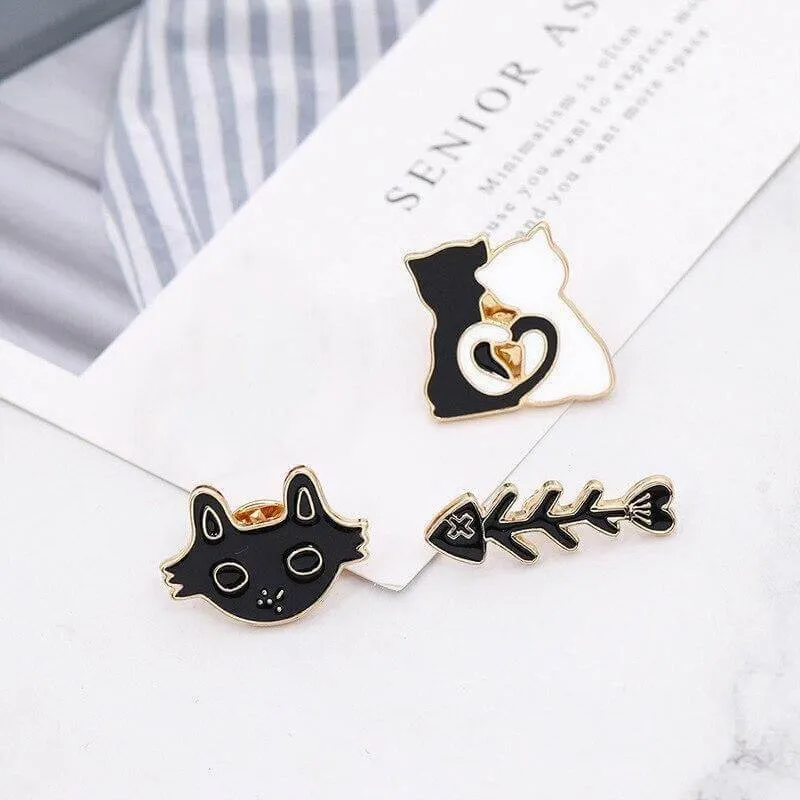 So Kawaii! Cartoon Enamel Cat Pins