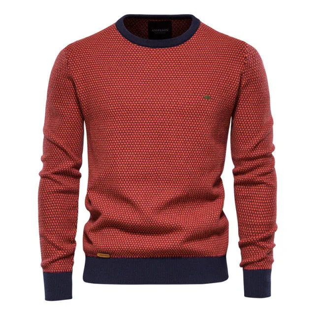 West Louis™ Casual Warm High Quality O-Neck  Knitted Pullover